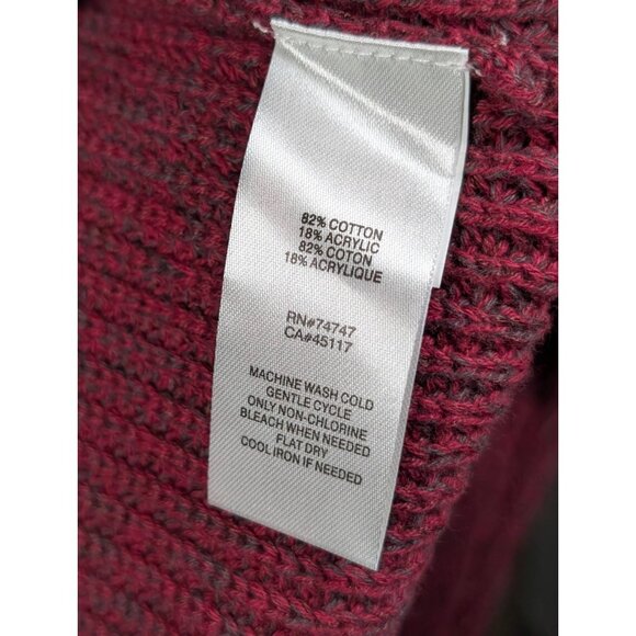 NEW NWT RedHead Knit Sweater Mens Sz XXL 2XL Red 1/4 Button Henley Heavyweight - Picture 5 of 5